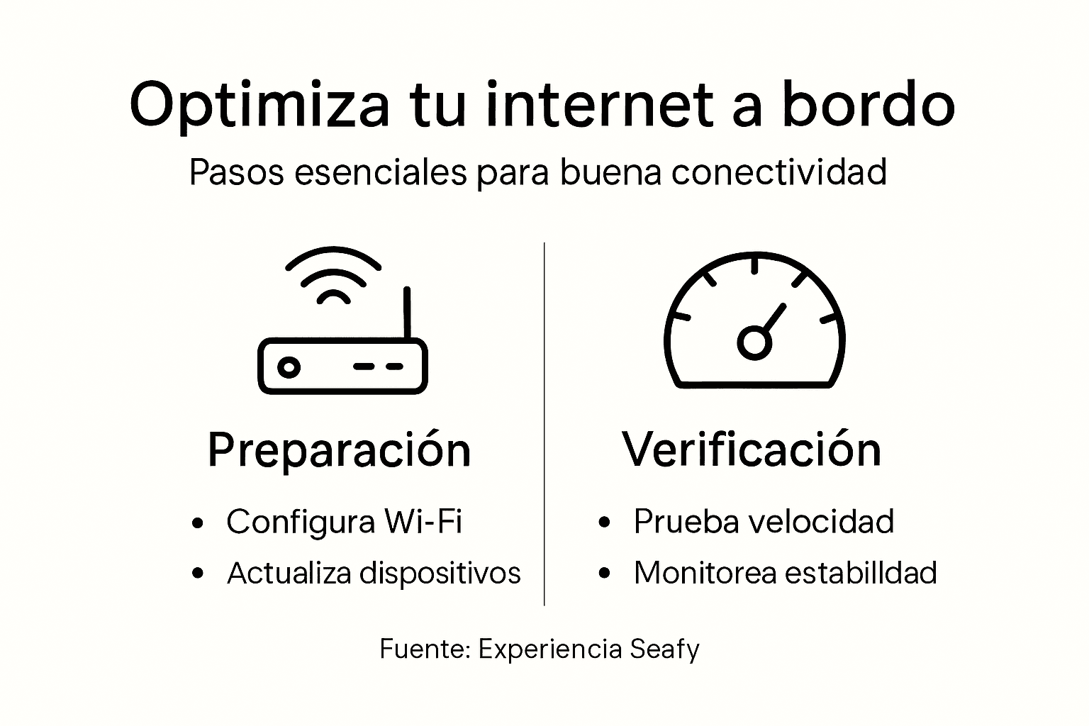 Guía visual para mejorar la conexión a Internet a bordo de tu barco