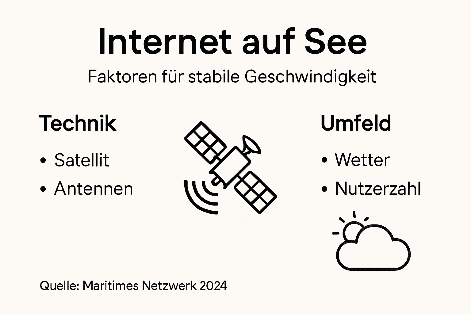 Infografik: Was ein zuverlässiges Internet auf hoher See wirklich ausmacht