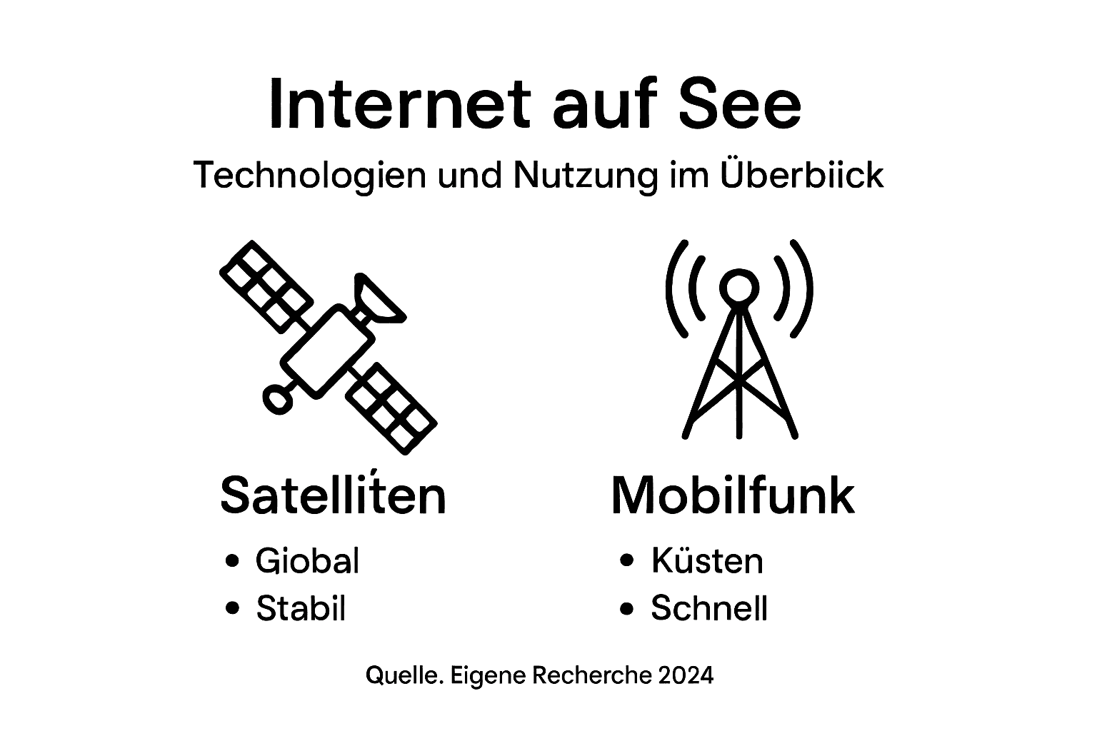 Maritimes Internet auf einen Blick – Die wichtigsten Fakten in einer Infografik