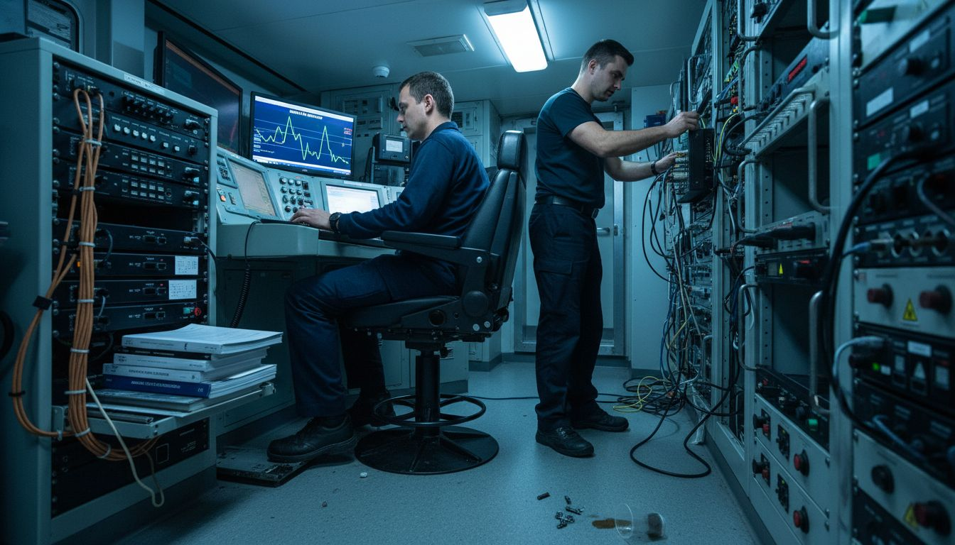 Équipage responsable du bon fonctionnement du Wi-Fi à bord