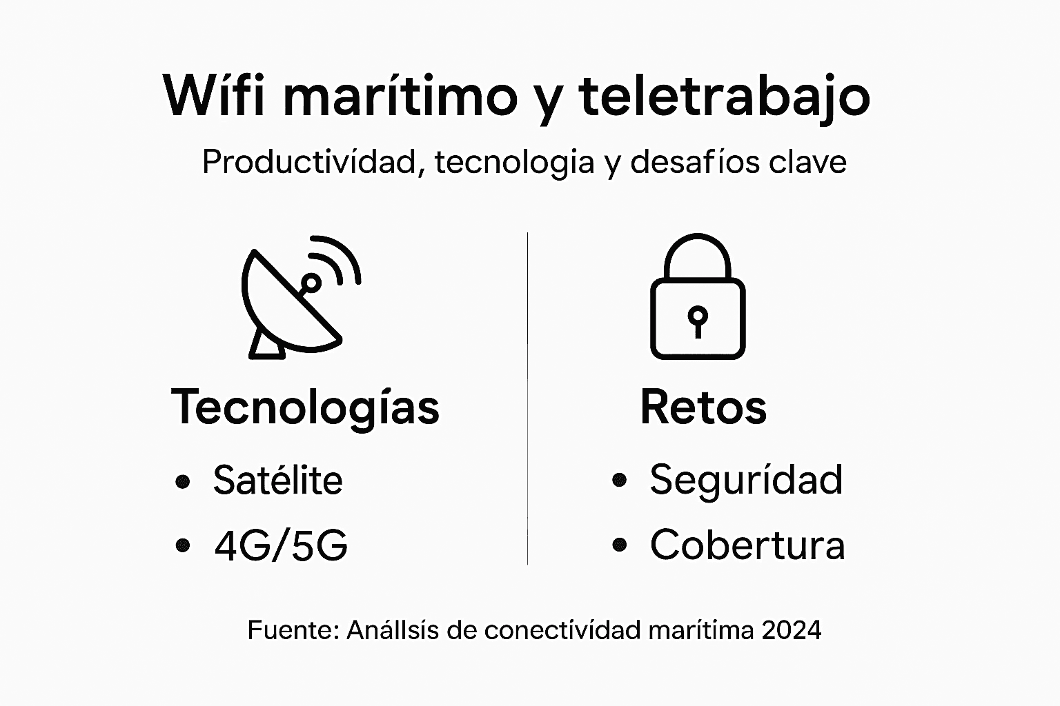 Infografía: El wifi en el entorno marítimo, claves para el teletrabajo y los principales desafíos tecnológicos