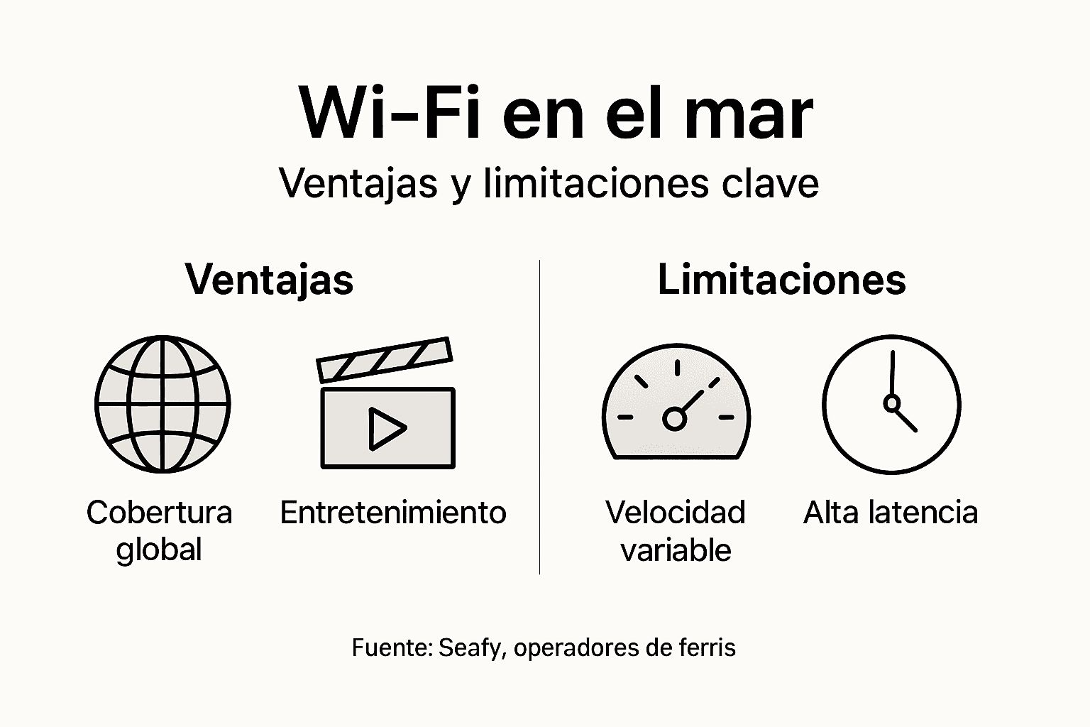 Infografía: pros y contras del Wi-Fi a bordo de embarcaciones