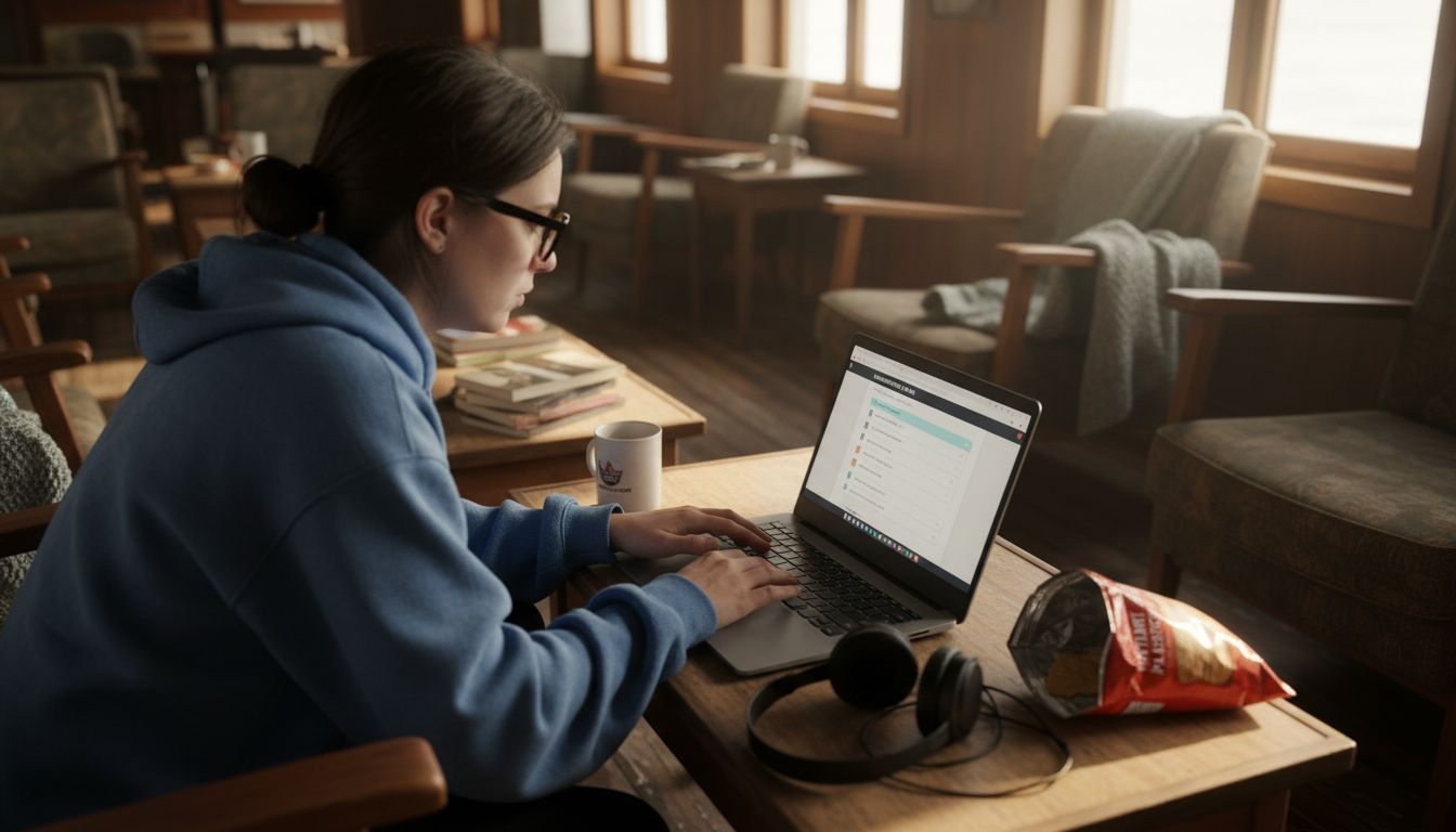 Controllo delle impostazioni Wi-Fi dal portatile nell’area lounge della nave