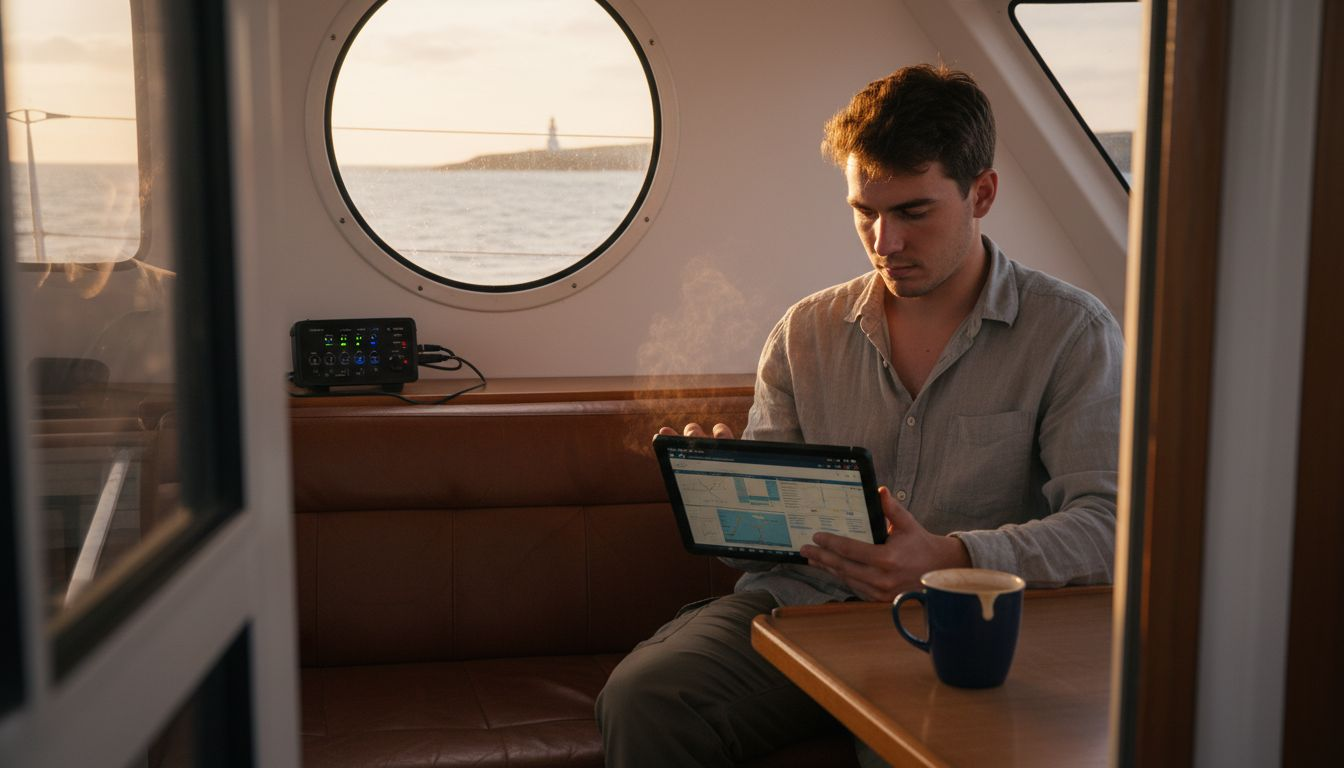 Accédez à Internet par satellite directement depuis le cockpit de votre bateau