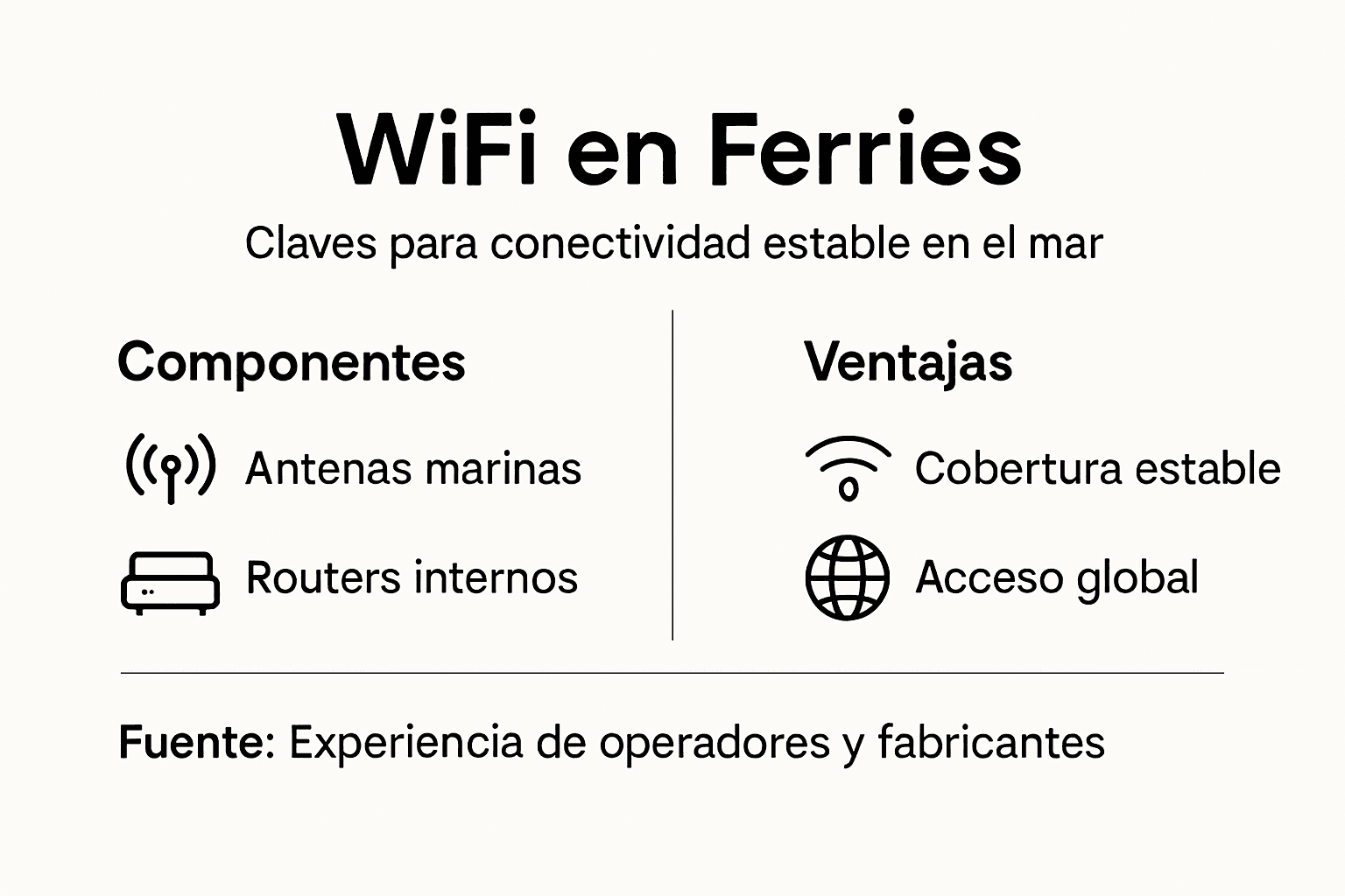 Infografía: todo lo que debes saber sobre el WiFi en los ferris