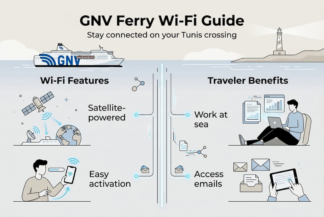 Infographic: GNV ferry Wi-Fi features and benefits