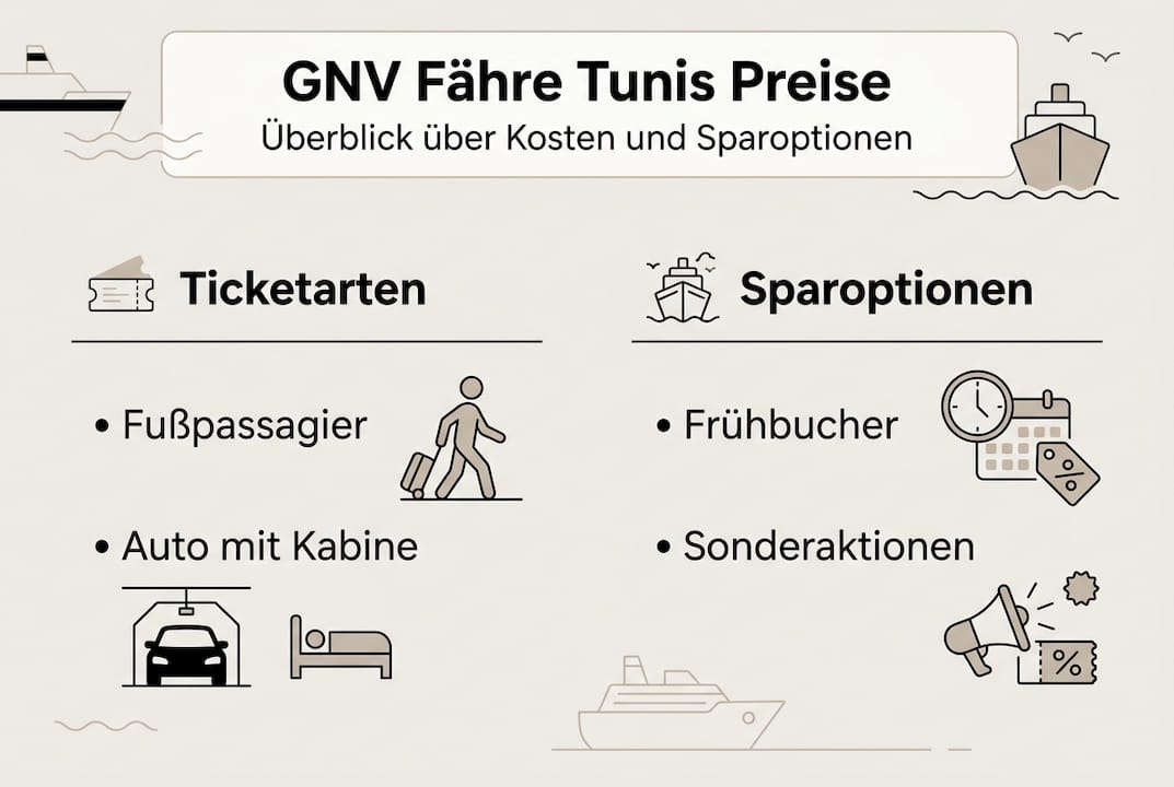 Übersicht: Preise und Buchungsmöglichkeiten für GNV-Fähren auf einen Blick
