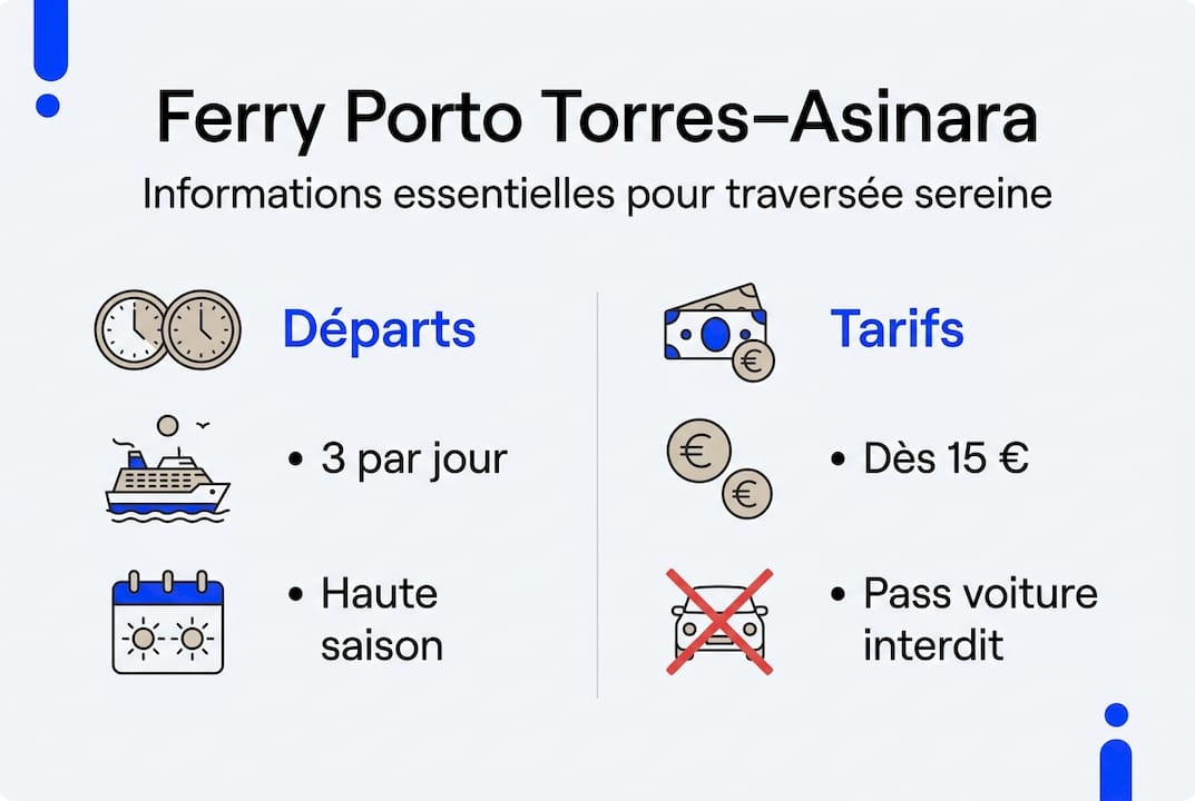 L’essentiel à savoir sur la traversée en ferry entre Porto Torres et l’île d’Asinara – les points clés en un coup d’œil