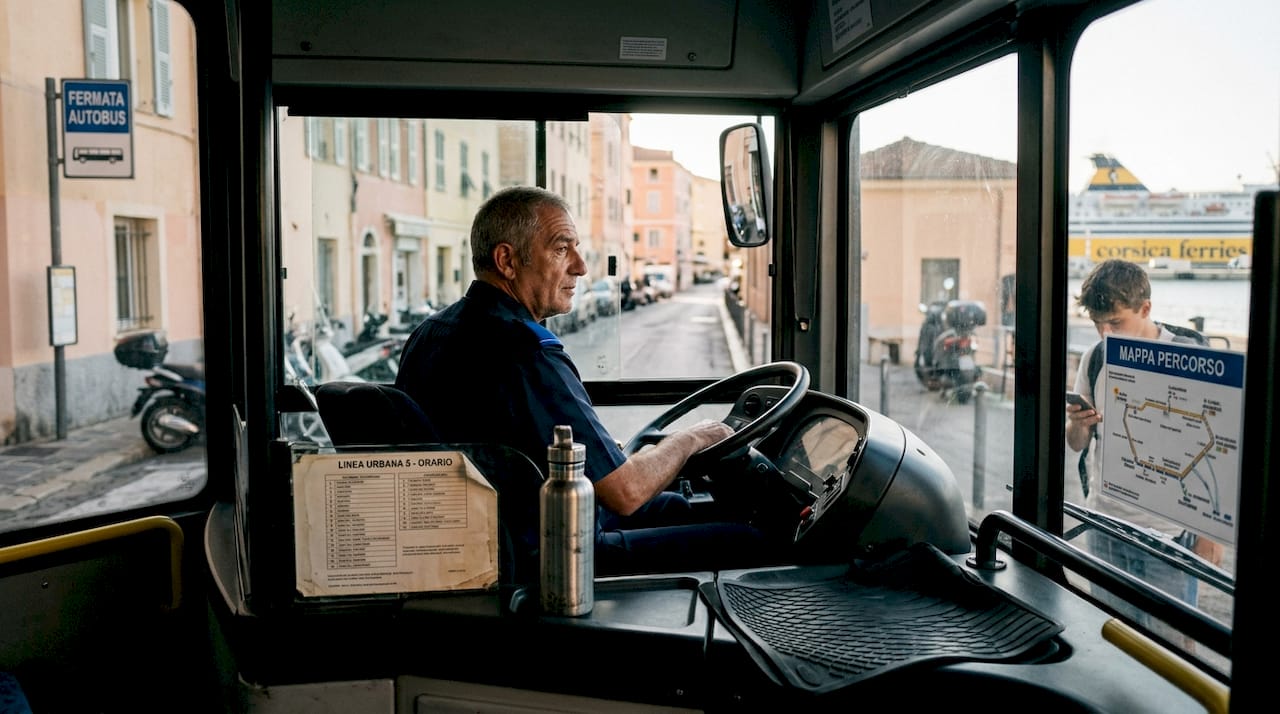 Viaggio in autobus urbano ad Ajaccio: l’esperienza del passeggero