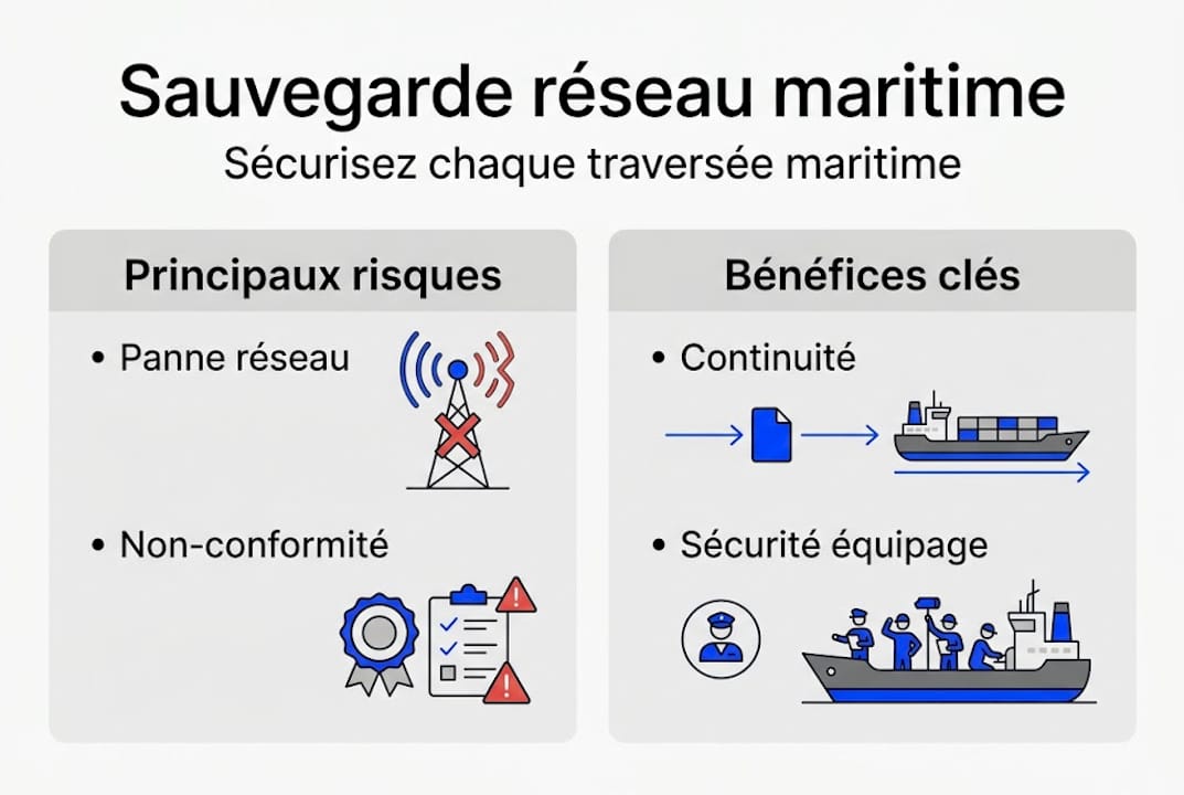 Infographie : avantages et limites de la sauvegarde du réseau