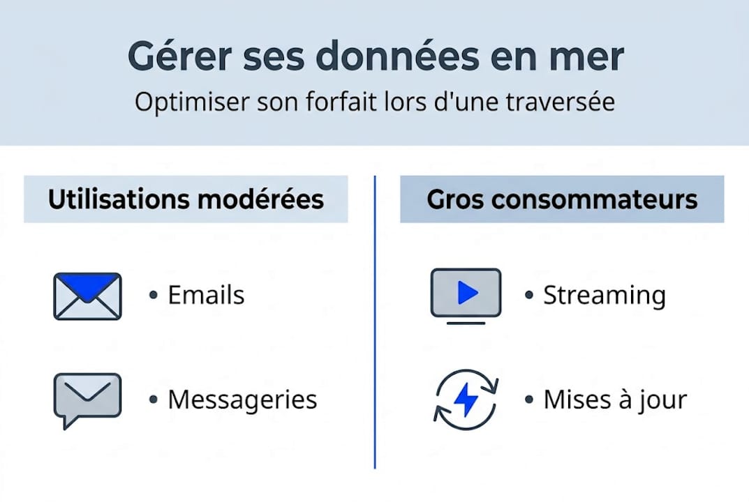 Infographie : optimiser la gestion des données à bord
