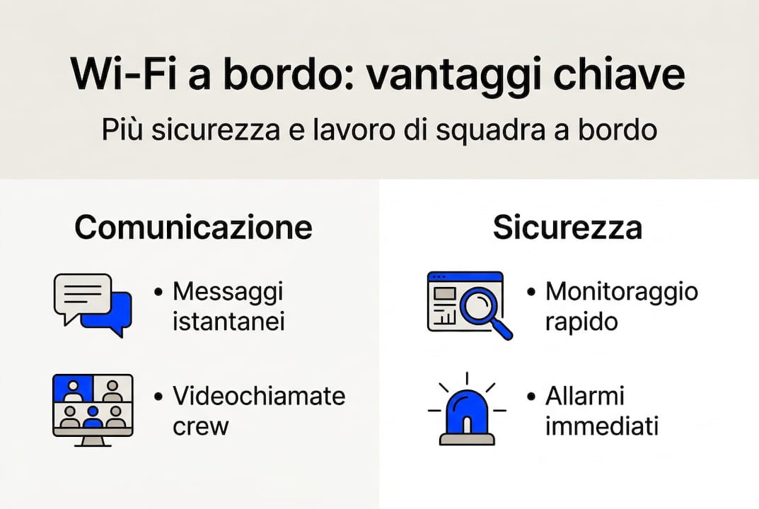 Infografica: i principali vantaggi del Wi-Fi a bordo