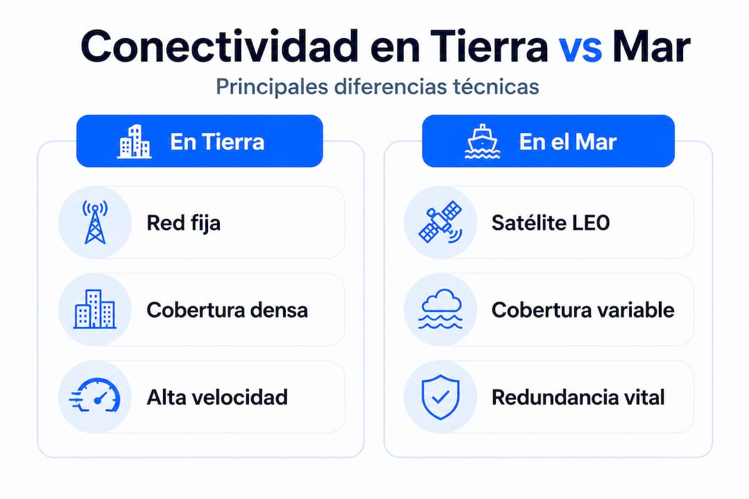 Infografía: principales diferencias entre el transporte marítimo y terrestre