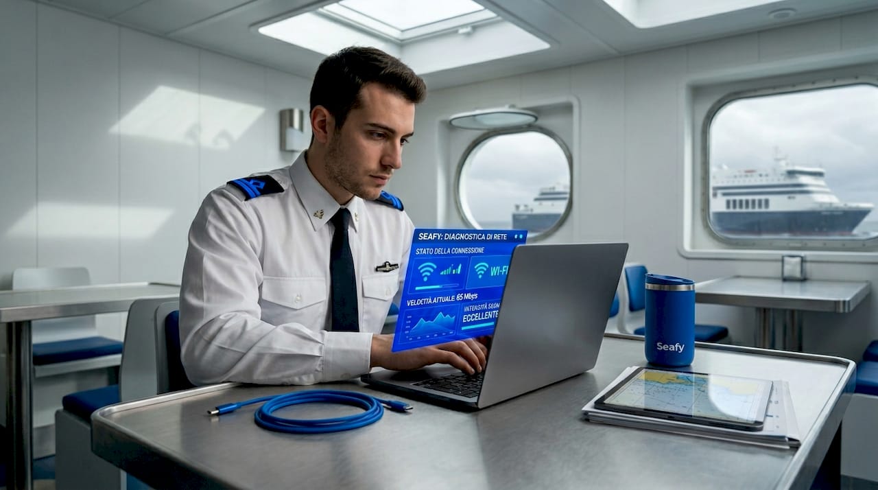 Responsabile controllo qualità del Wi-Fi a bordo