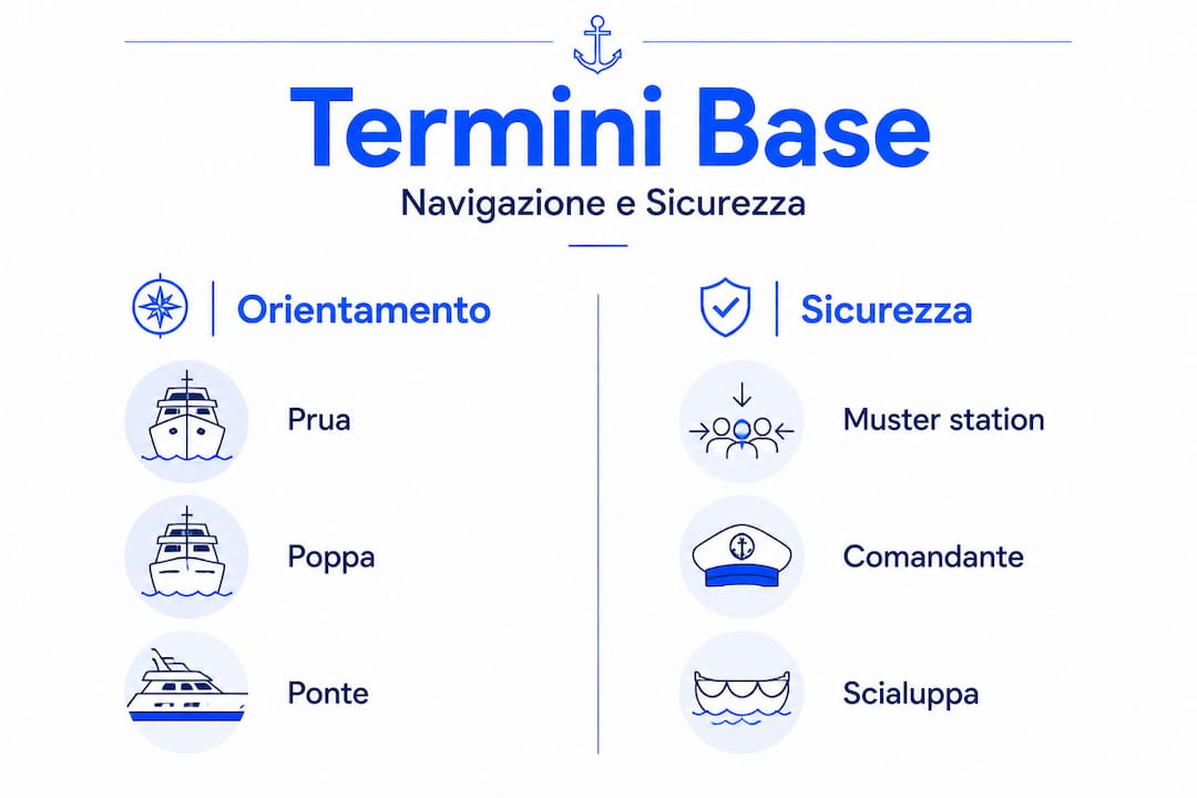 Infografica: tutto quello che bisogna sapere su orientamento e sicurezza a bordo del traghetto
