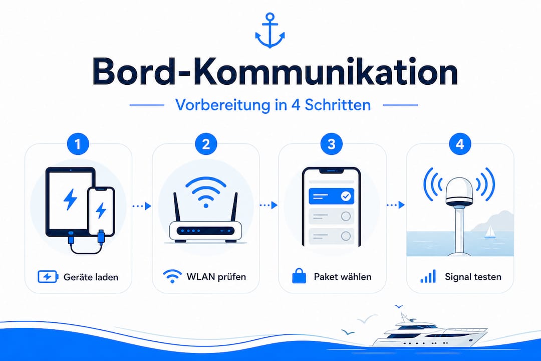 Infografik: So gelingt die Kommunikation an Bord – Tipps zur optimalen Vorbereitung