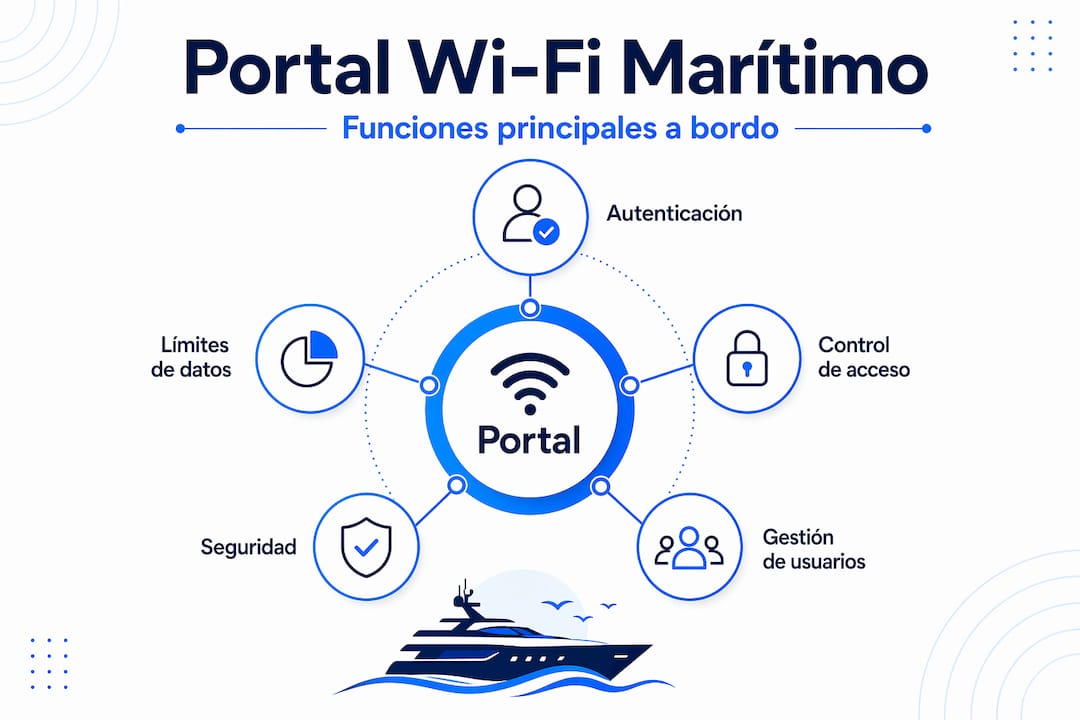Principales utilidades de un portal Wi-Fi a bordo de embarcaciones