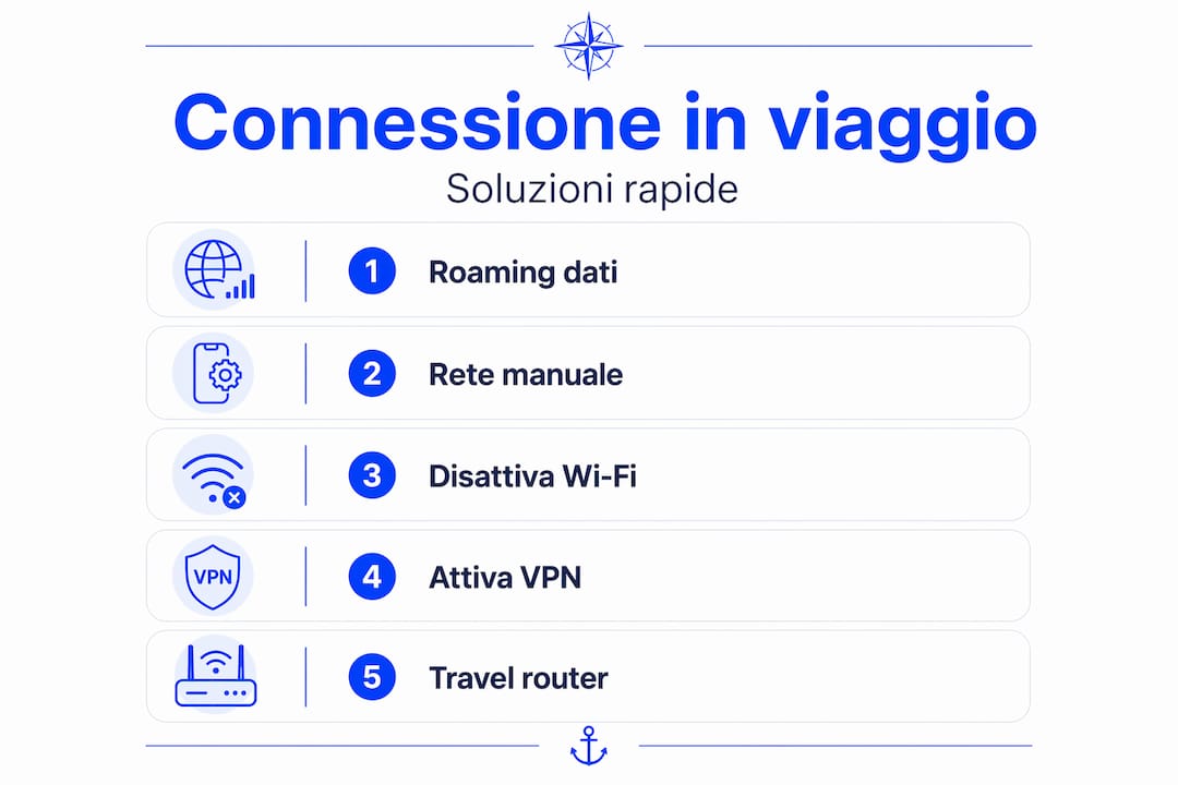 Guida illustrata: come risolvere i problemi di connessione passo dopo passo