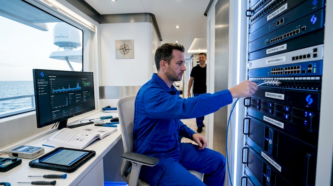 Spécialiste en gestion des salles serveurs à bord