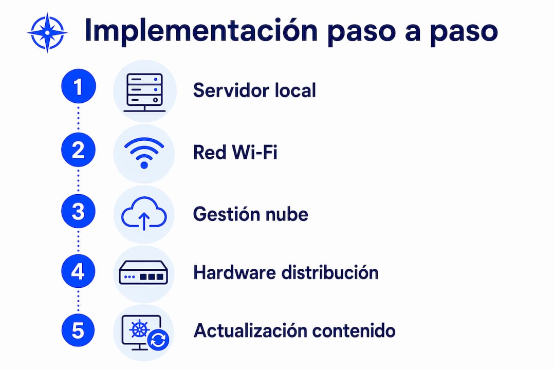 Infografía: guía práctica para poner en marcha el entretenimiento digital paso a paso