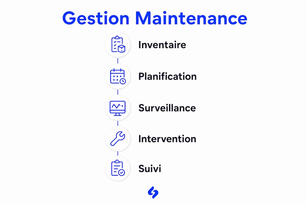 Les grandes étapes de la gestion de la maintenance en milieu maritime : une infographie