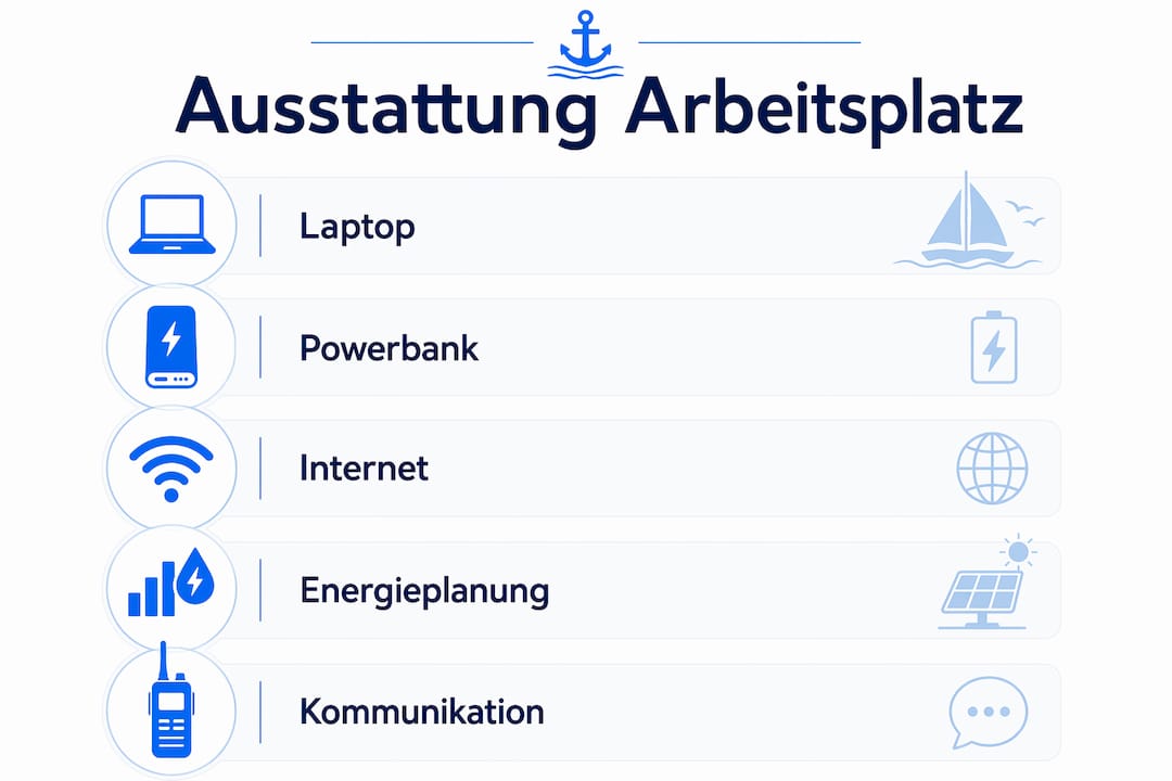 Übersicht: So sieht ein moderner Arbeitsplatz an Bord aus