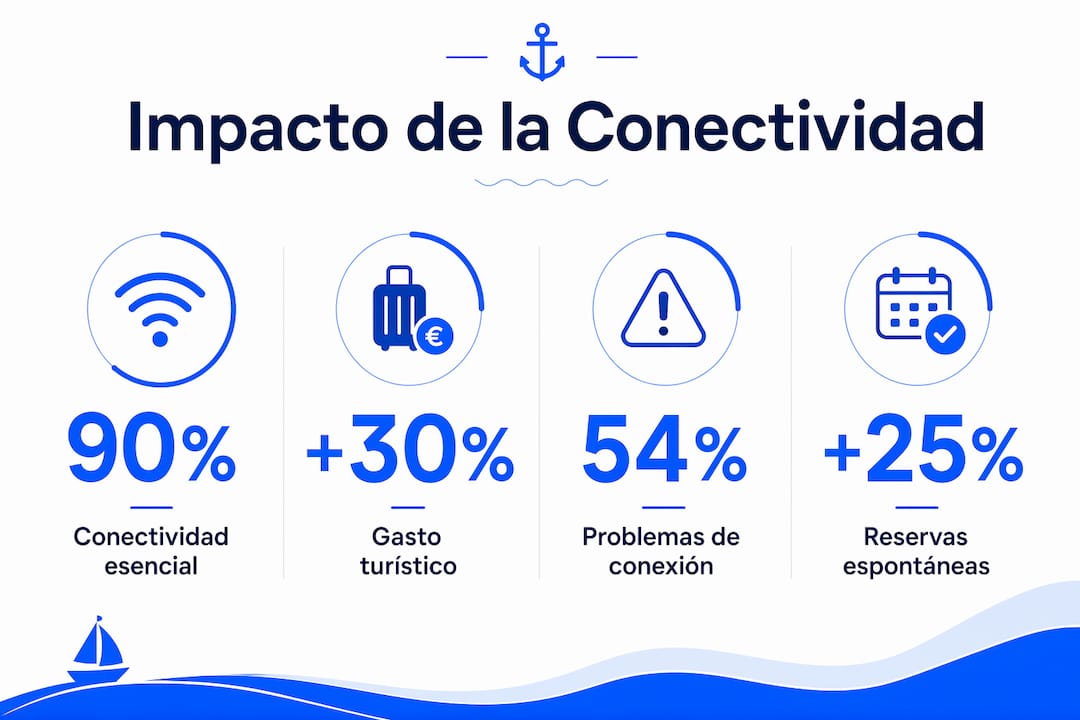 Infografía: cómo la conectividad transforma la experiencia turística