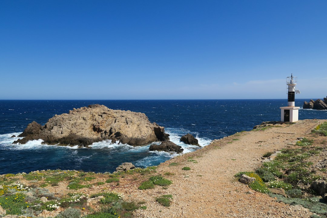Lighthouse on the coast of Menorca